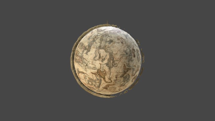 1603 Williem Blaeu Celestial Globe 3D Model