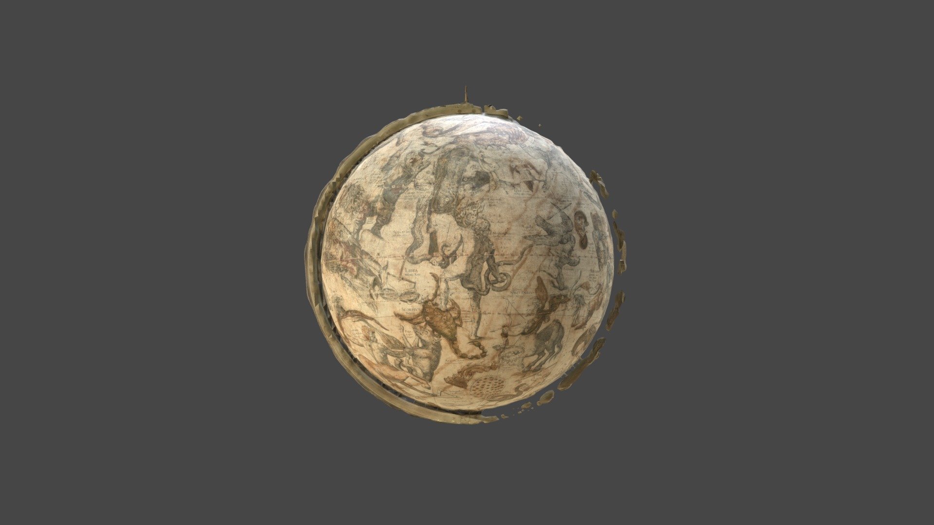 1603 Williem Blaeu Celestial Globe