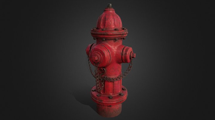 Fire Hydrant PBR 3D Model