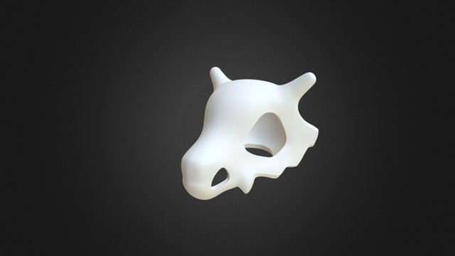 Cubone Skull 3D Model