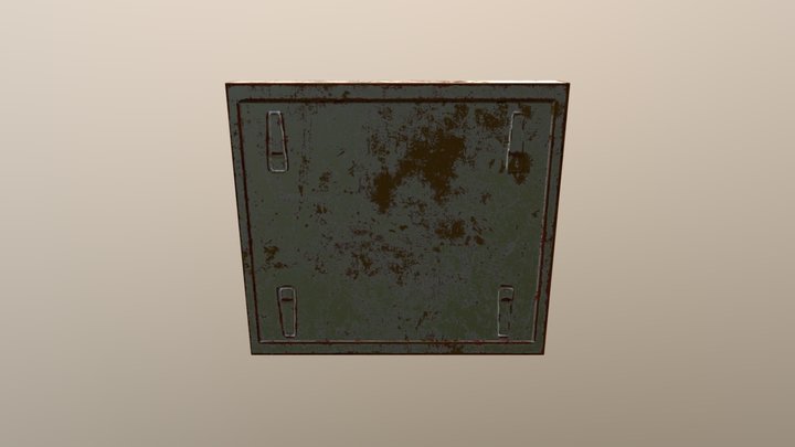 Bunker Door Left 3D Model