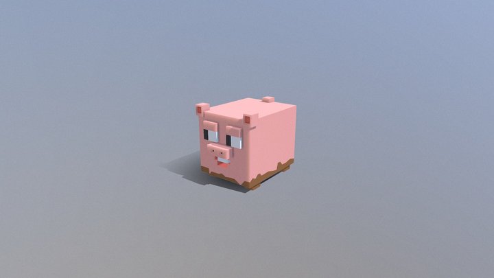 Low-poly Pig 3D Model