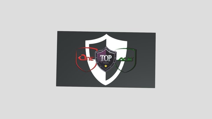 방패계열 공식 3D 로고 3D Model