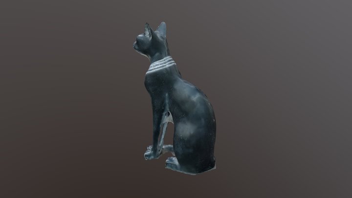 Cat statuette 3D Model