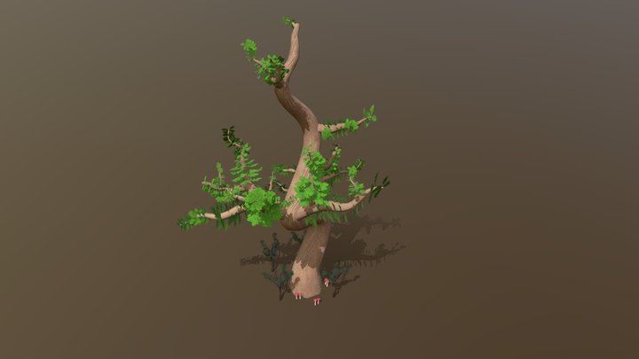 Foliage Props: Oak, Bushes, and Shrooms, Oh My 3D Model