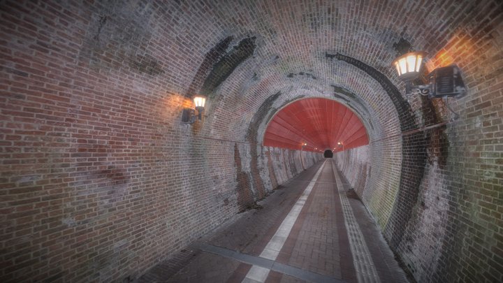 Brick Tunnel 3D Model