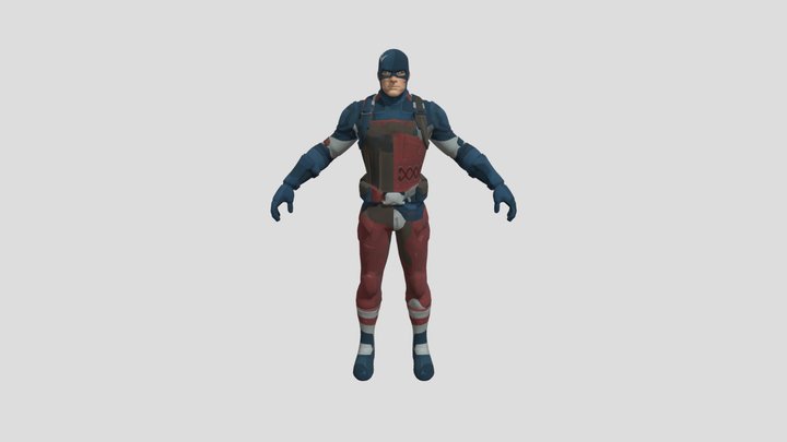 Fortnite-captain-america 3D Model