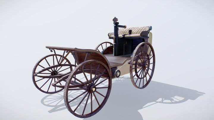 Cederholmaren Steam Car 3D Model
