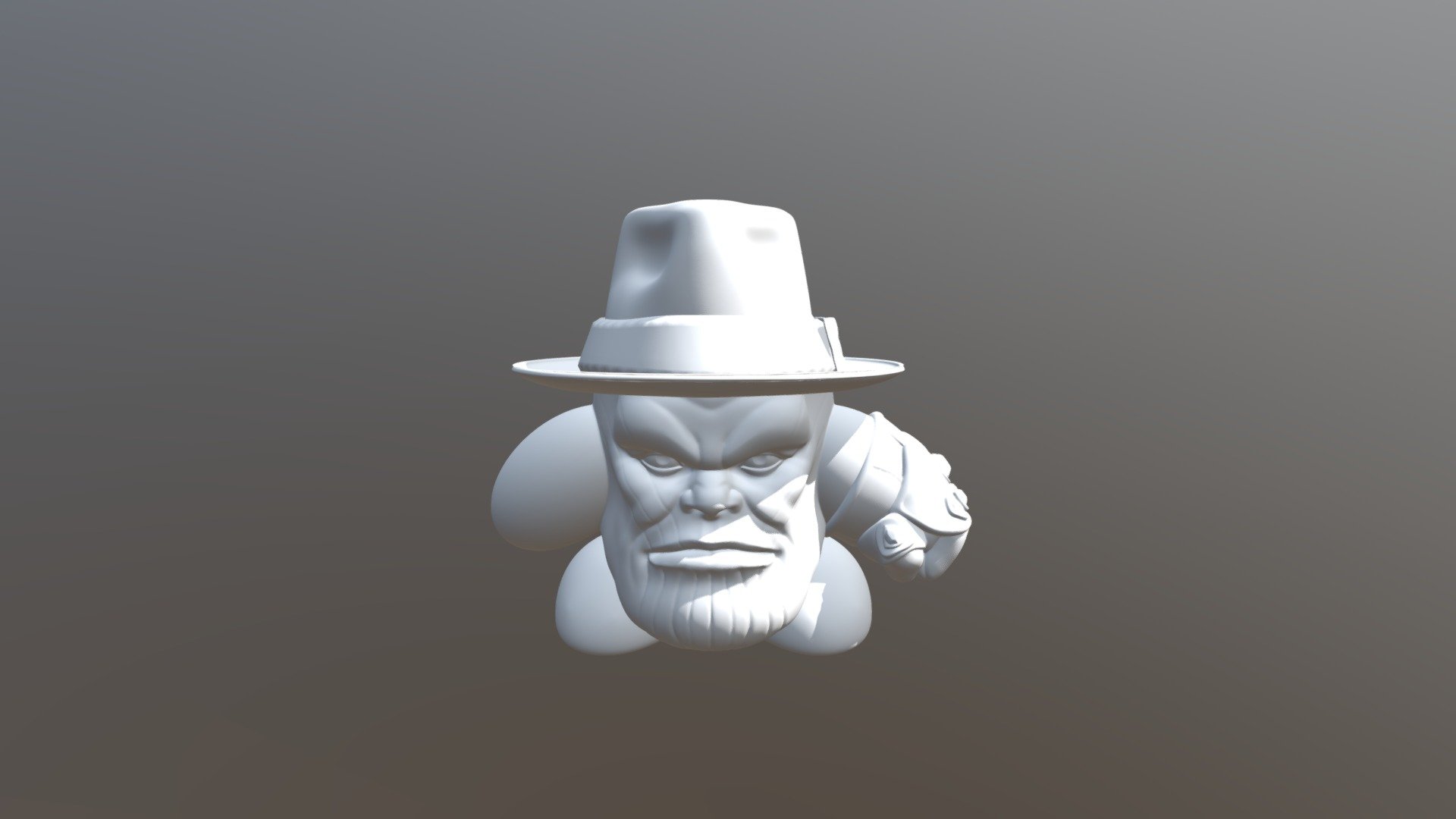 Thanos Kirby but with le Fedora - Download Free 3D model by vehan (@vehan)  [9d623d2]