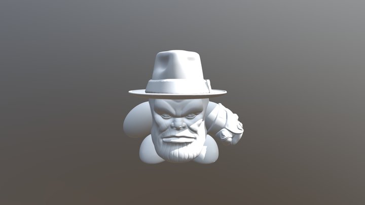 Thanos Kirby but with le Fedora 3D Model
