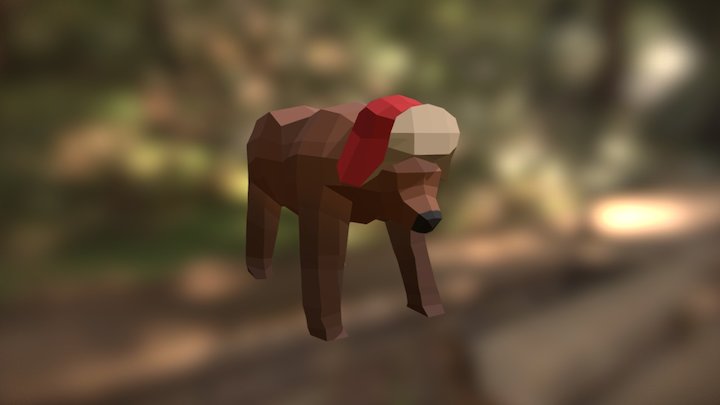 LowPoly Bear ( Blomulo's Forest ) 3D Model