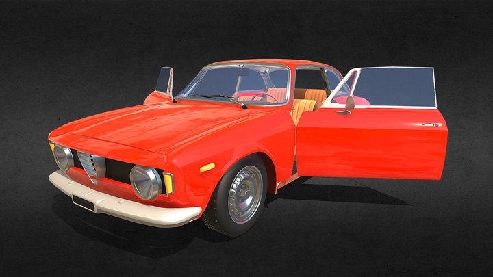 Alfa Romeo Giulia 1962 3D Model