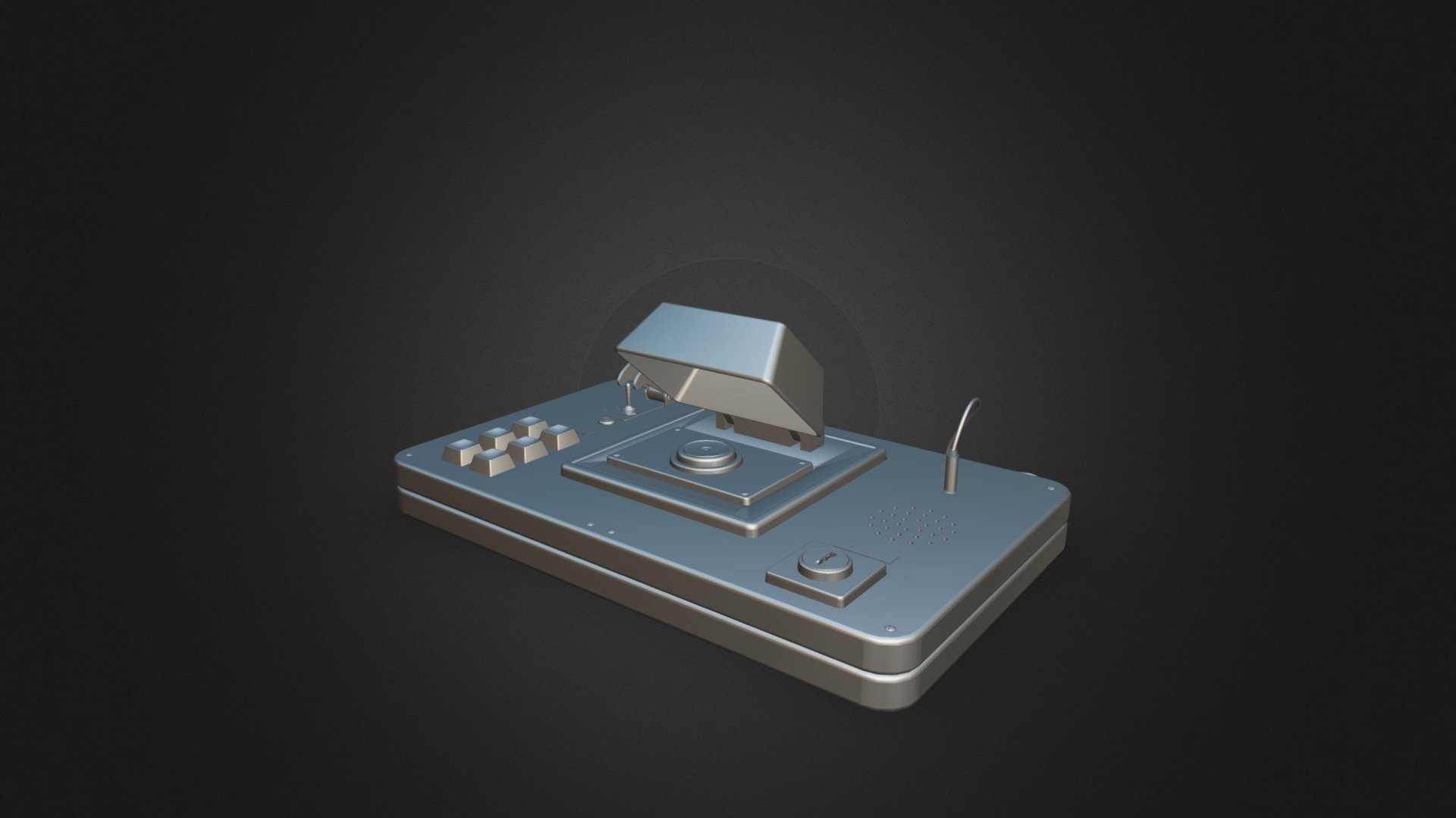 Red Button 3D Model