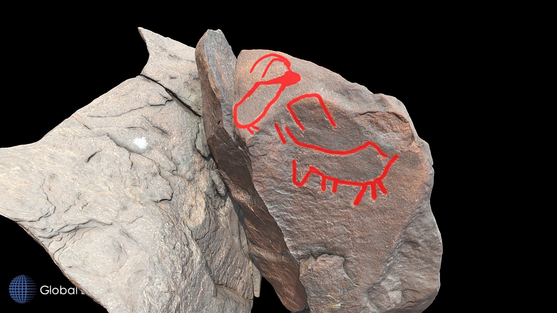 Petroglyph V4 Khatm Al Melaha, Kalba, Sharjah