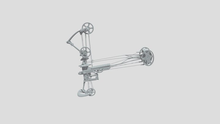 Single modern compound bow 3D Model