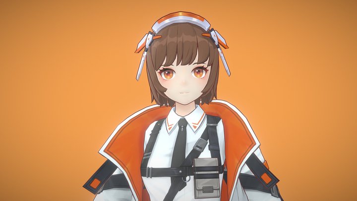 School Uniform Character 3D Model