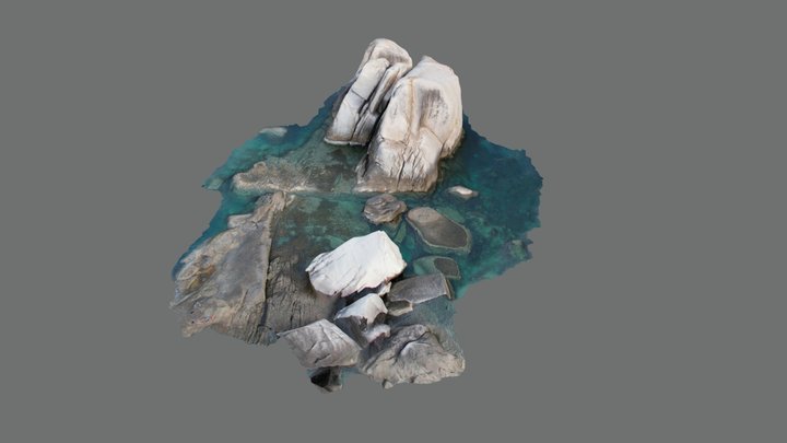 Tanote Bay Jumping Rock 3D Model