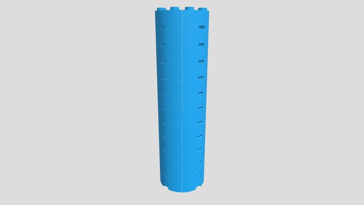 Blue Tube 3D Model