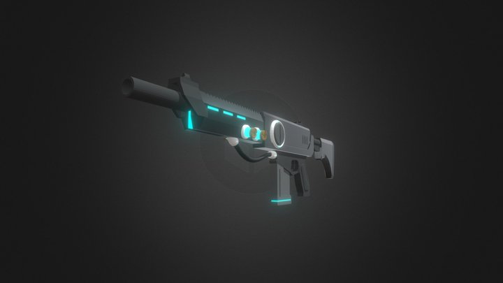 SCI-FI  GUN 3D Model