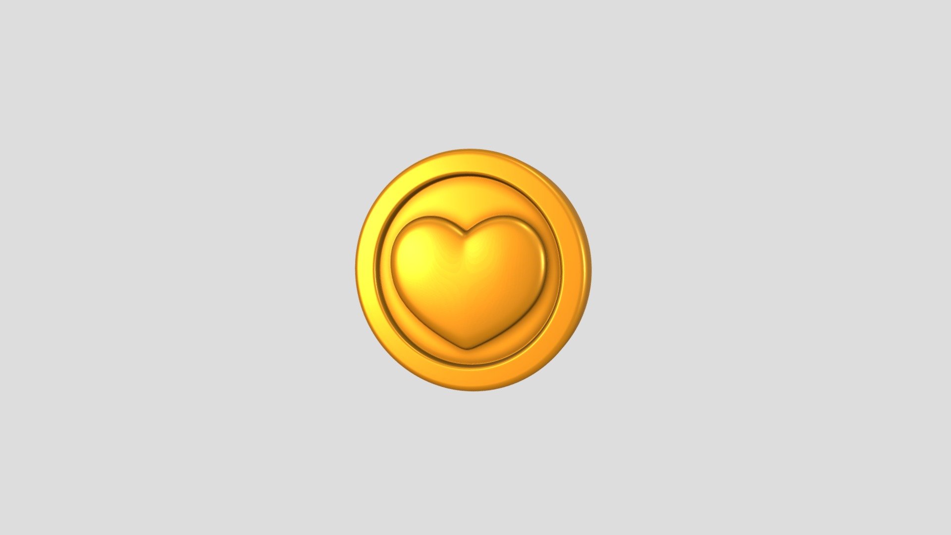 Print004 Coin Heart - Buy Royalty Free 3D model by BaluCG [9d6a300 ...