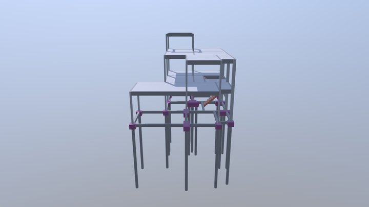 Modelo estrutural de edificação no software TQS 3D Model