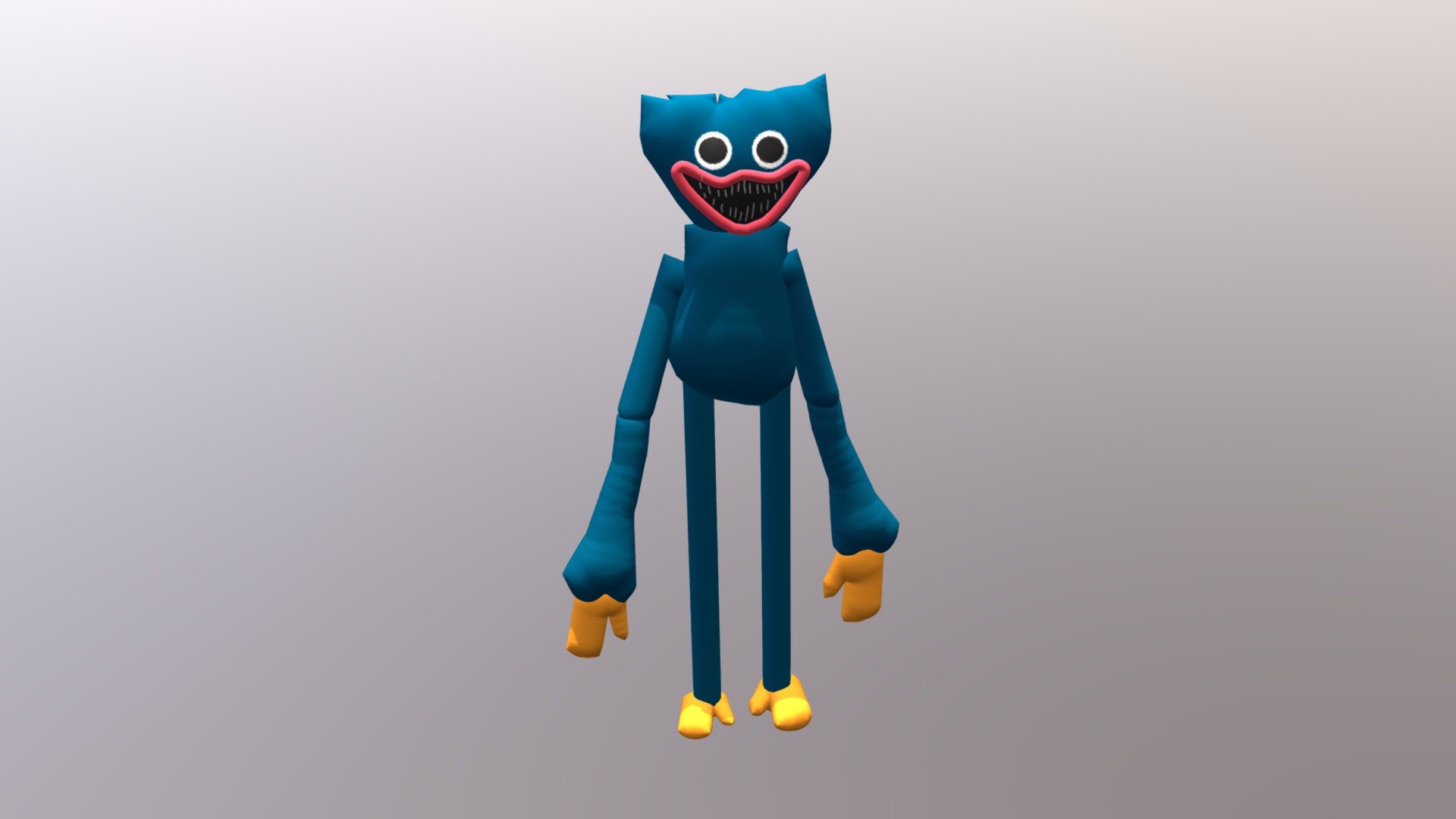 Cartoon Huggy Wuggy - Download Free 3D model by Burrito