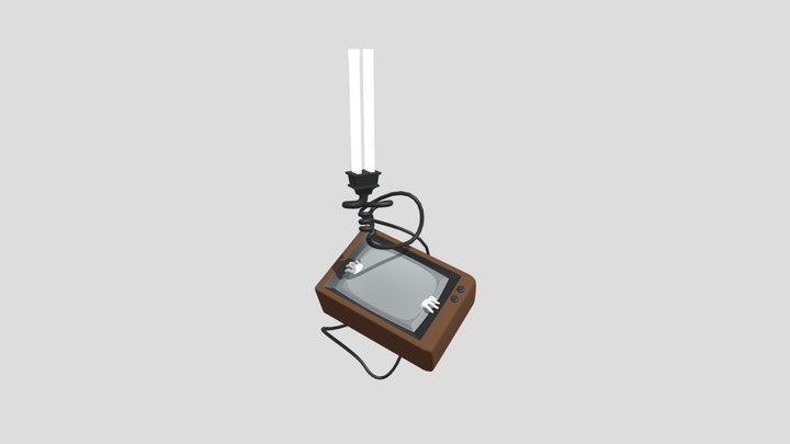 Haunted Television Spirit Sword 3D Model