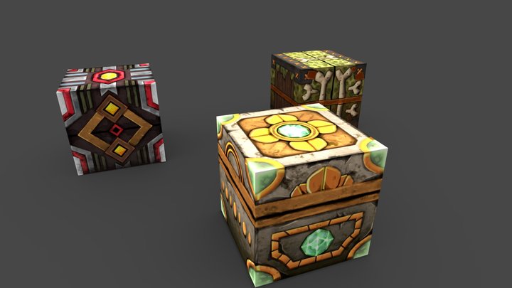 Stylized Box 3D Model