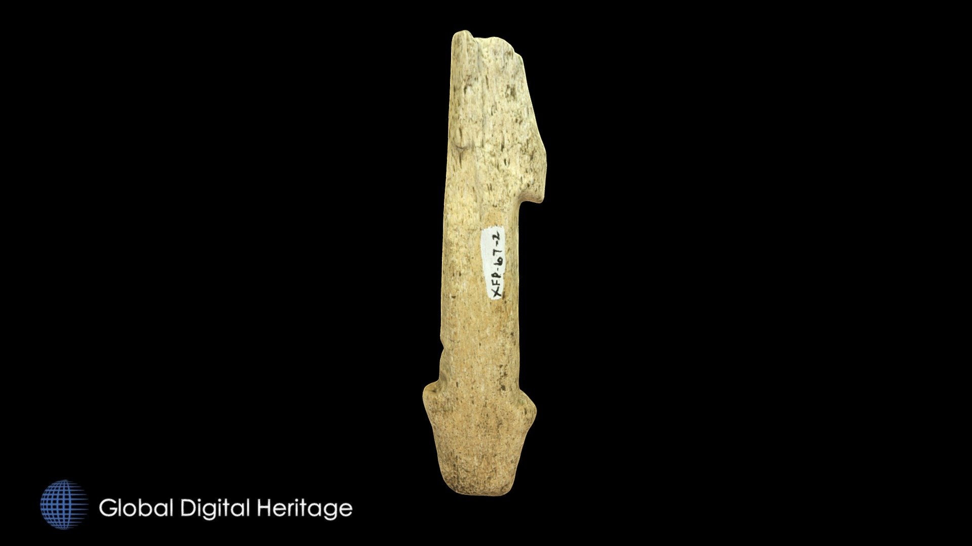 XFP-067 Bone Harpoon, Sanak Island, Alaska