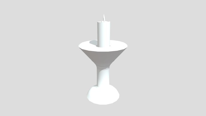 Candle Relic (untextured) 3D Model