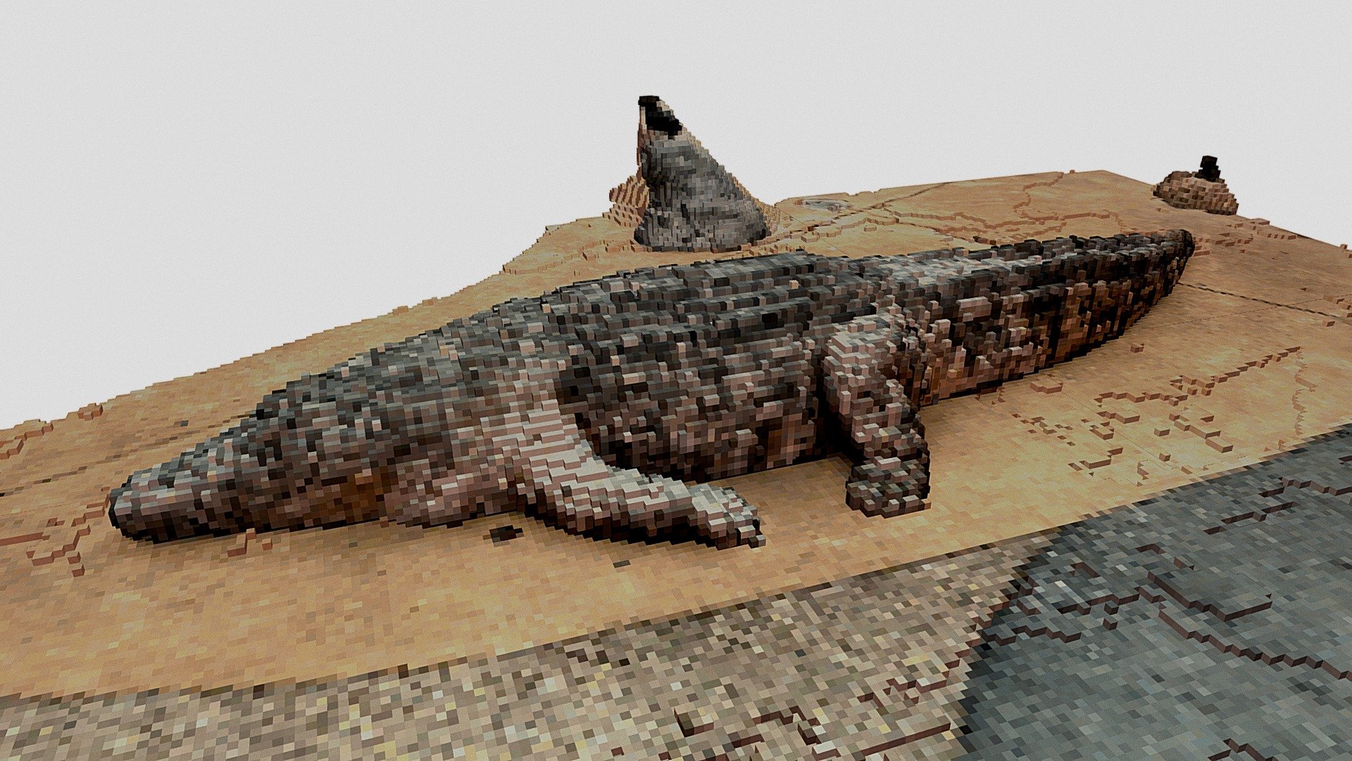 Crocodile (voxels)