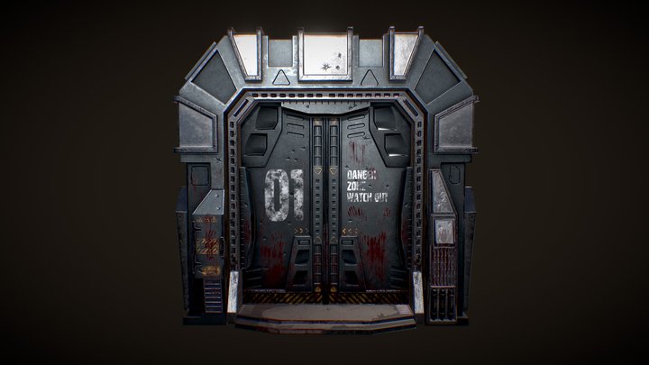 Mechanical door 3D Model