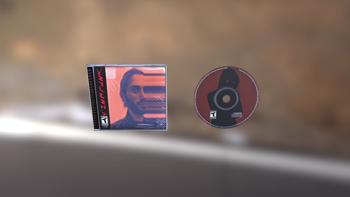 PS1 Style CD Case - Vinapunk 3D Model