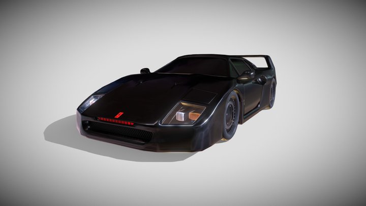 Knight Rider Ferrari F40 – Modello 3D gratuito STL