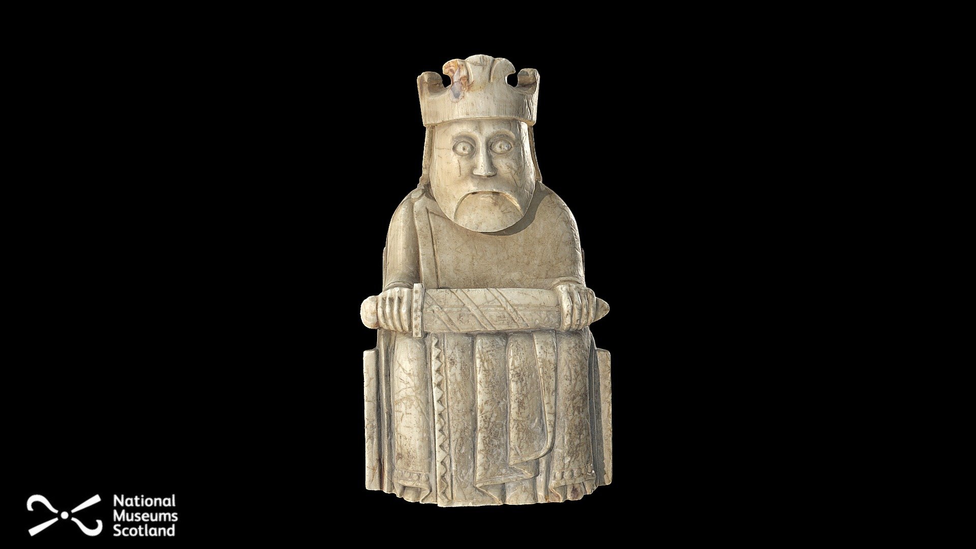 Lewis Chess Piece: King H.NS 19