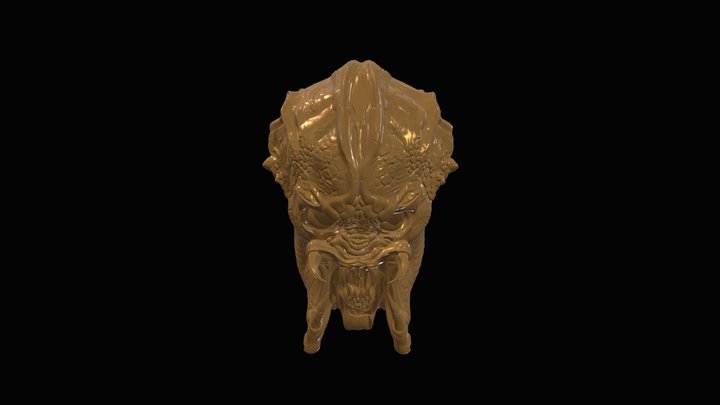 Predator Head 3D Model