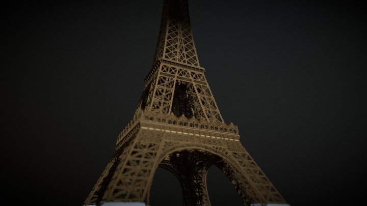 Eiffel Tower - 1890 3D Model