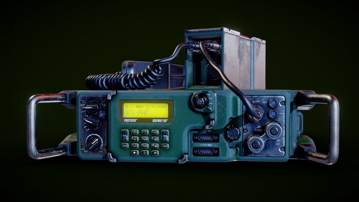 Military radio 3D Model