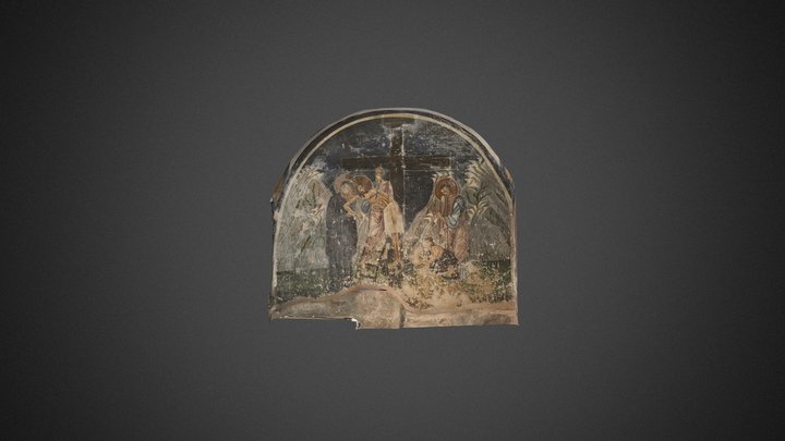 The Descent from the Cross, Fresco, The Crypt 3D Model