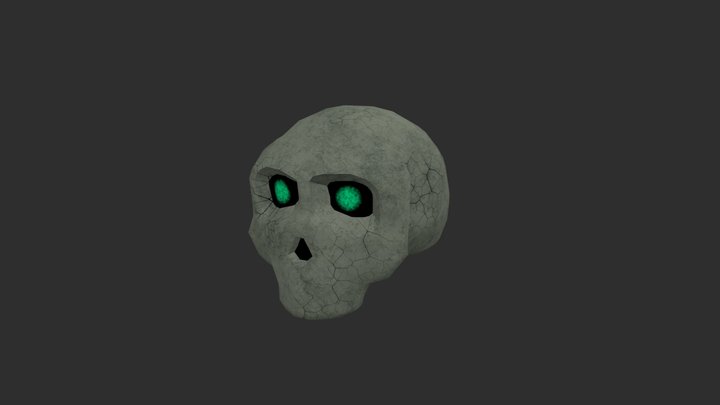Game Production Skulll 3D Model