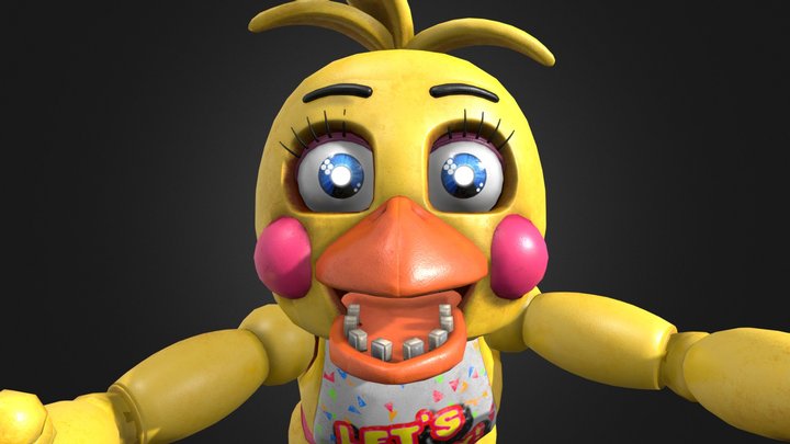 FNaF HW Toy Chica ReTexture & Remesh – Modèle 3D gratuit STL
