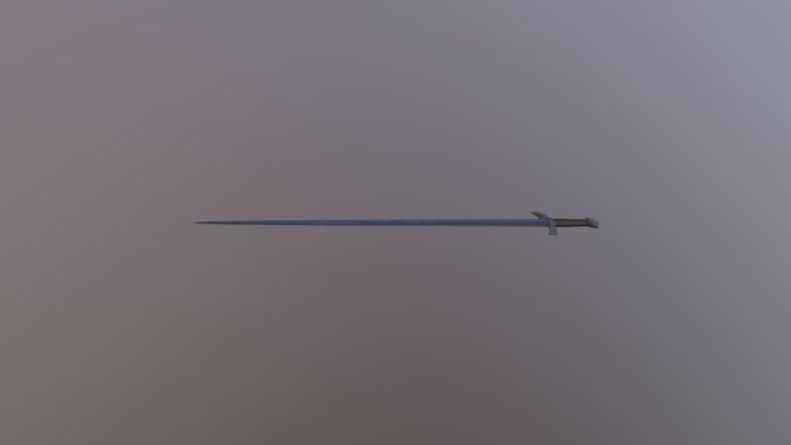 Knightly sword 3D Model
