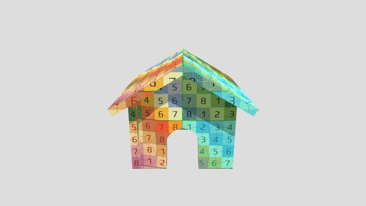 Simple Object 5 Doghouse UV 3D Model