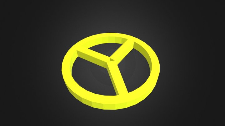 Peace Logo 3D Model