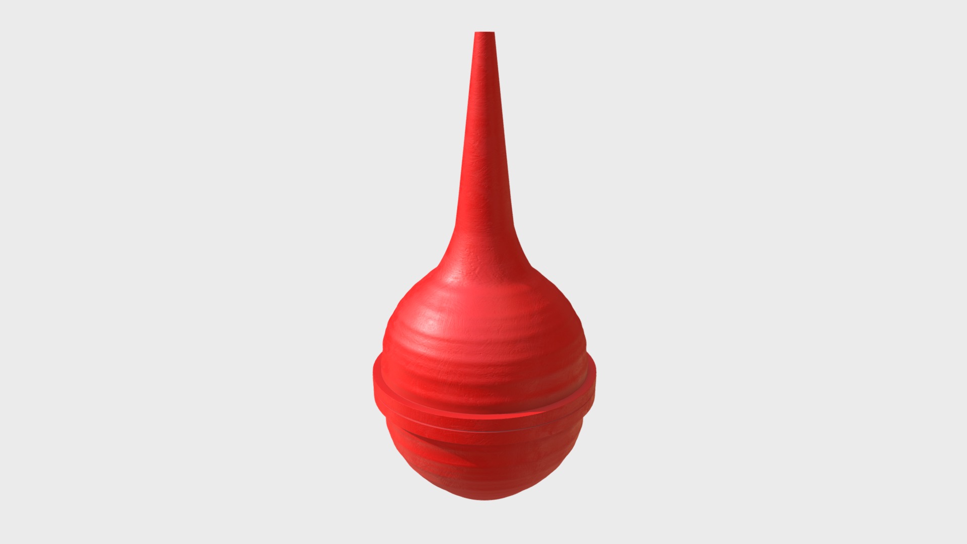 3D model Bulb syringe 2 - This is a 3D model of the Bulb syringe 2. The 3D model is about shape.