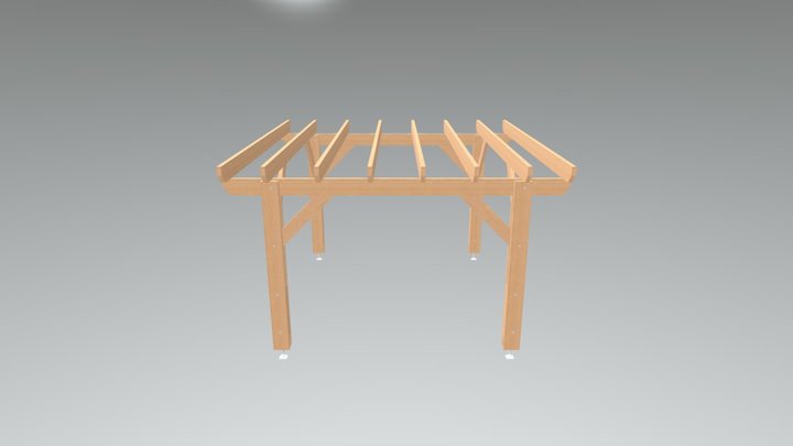 pergola plate 400x400 3D Model