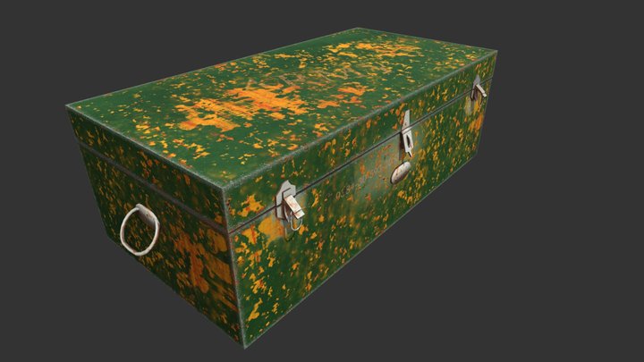 Army Box Game Asset 3D Model
