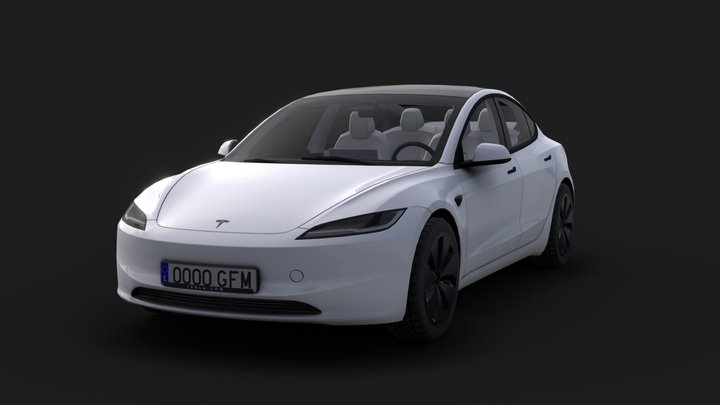 Tesla Model 3 Highland 3D Model