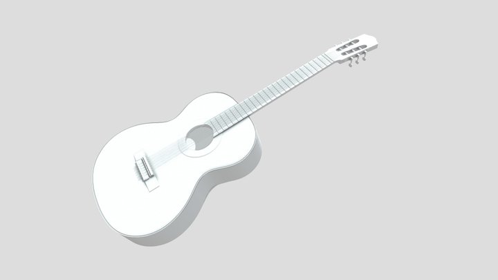Alhambra Guitar 3D Model