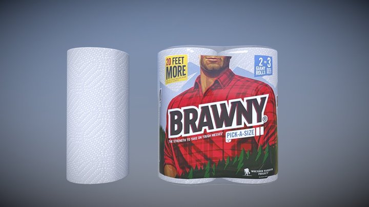 Roll Package 3D Model